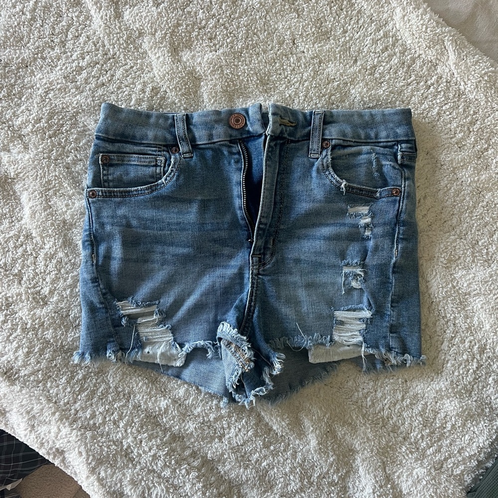 Distressed Denim Women's Shorts